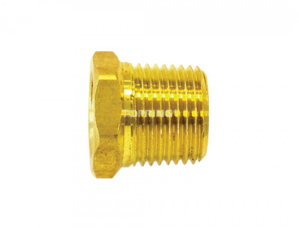 Brass Adapter 1/2 (M) to 1/4 (F) NPT (5-Pack)