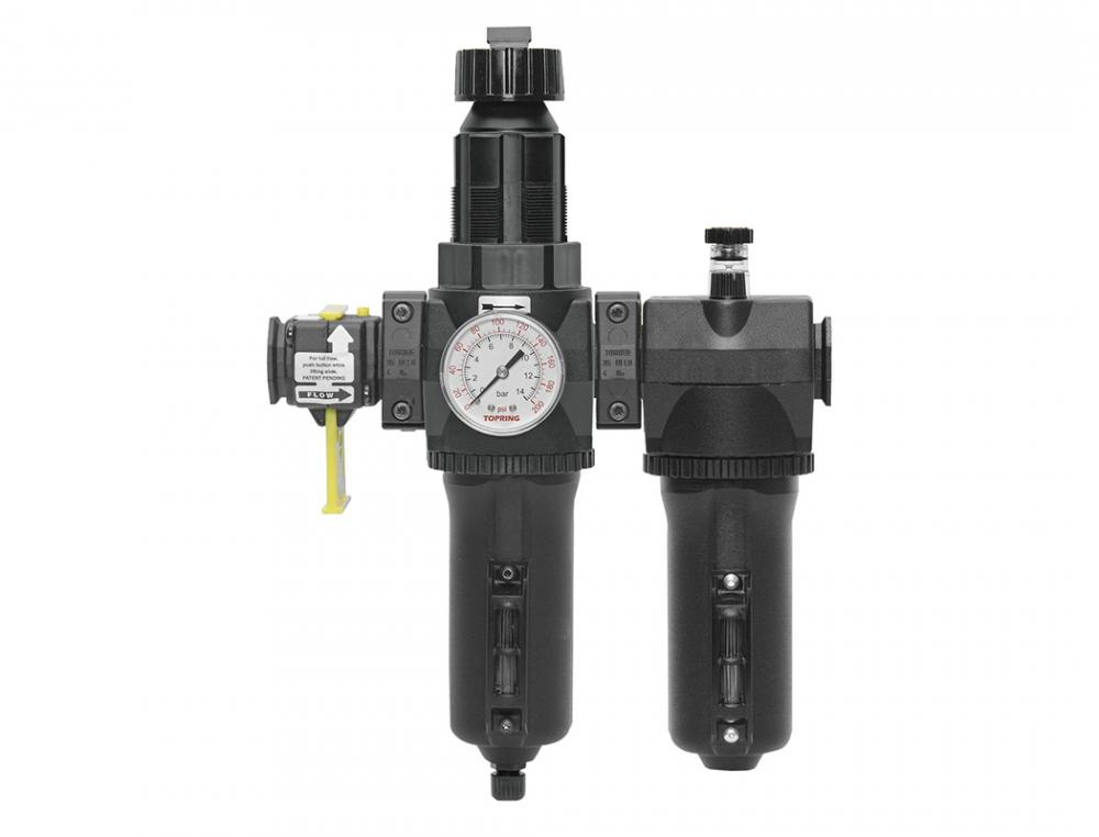 5 Micron FRL Unit 30 to 125 PSI 3/4 (F) NPT With Shut-off Valve S50