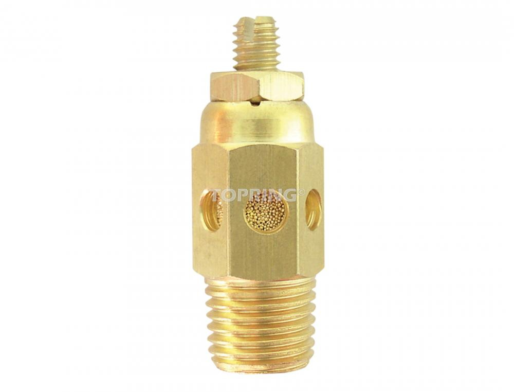 Brass Pneumatic Muffler 1/4 (M) NPT With Regulator