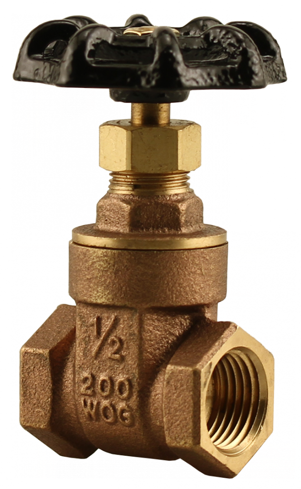 1/2" FPT GATE VALVE - 200 WOG