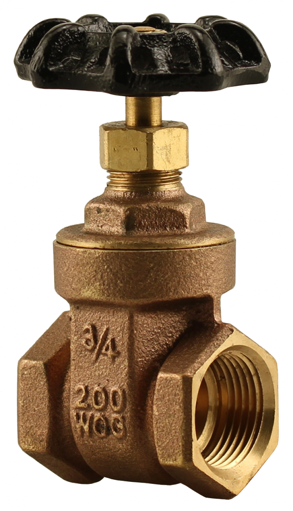 3/4" FPT GATE VALVE - 200 WOG