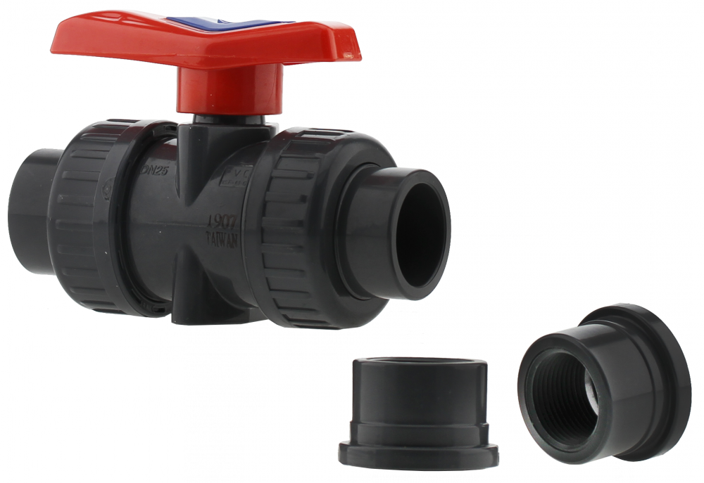 1" FPT UNION PVC BALL V DELUXE