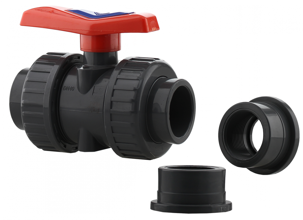 1-1/2" FPT UNION PVC BALLV.DLX