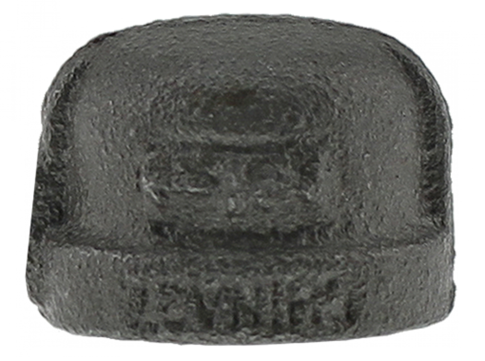 1/2" CAP - BLACK