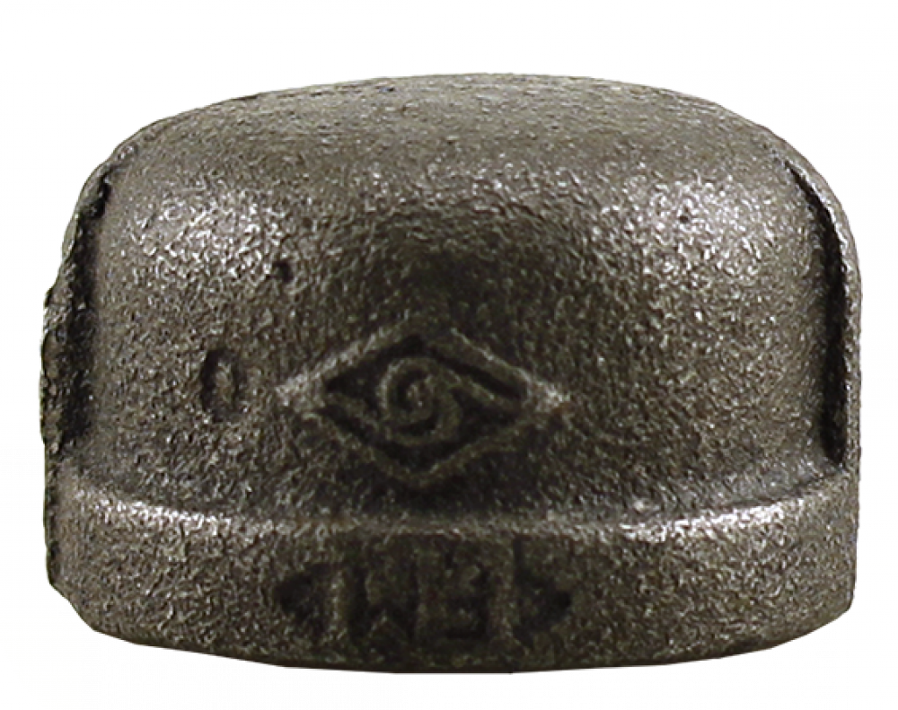 1" CAP - BLACK
