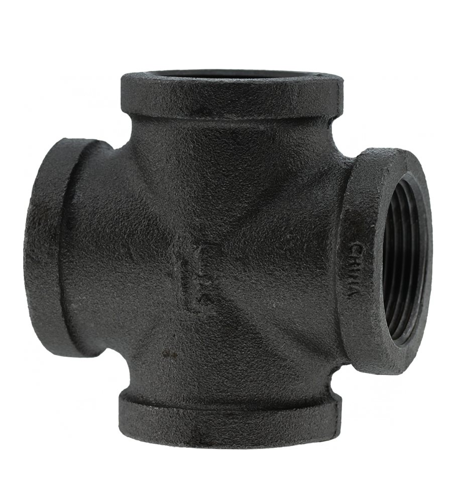 1-1/4" CROSS - BLACK