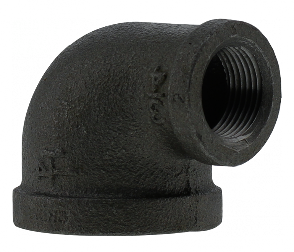 1-1/4" x 3/4" RED ELBOW -BLACK