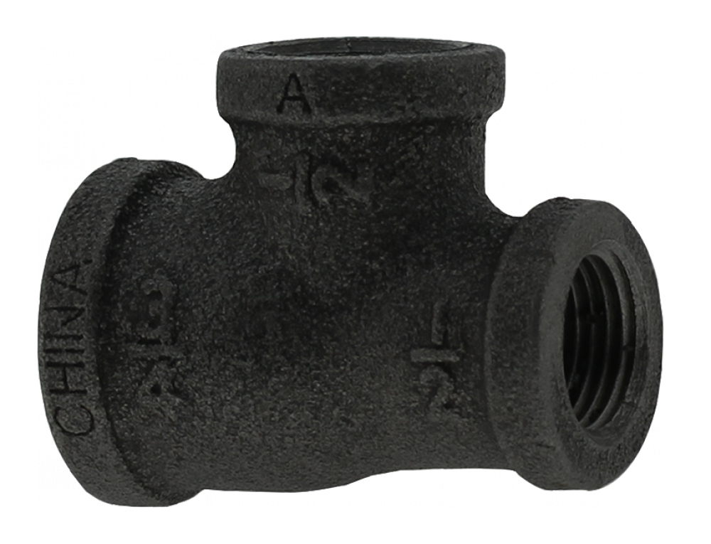 3/4" x 1/2"x1/2" RED TEE-BLACK