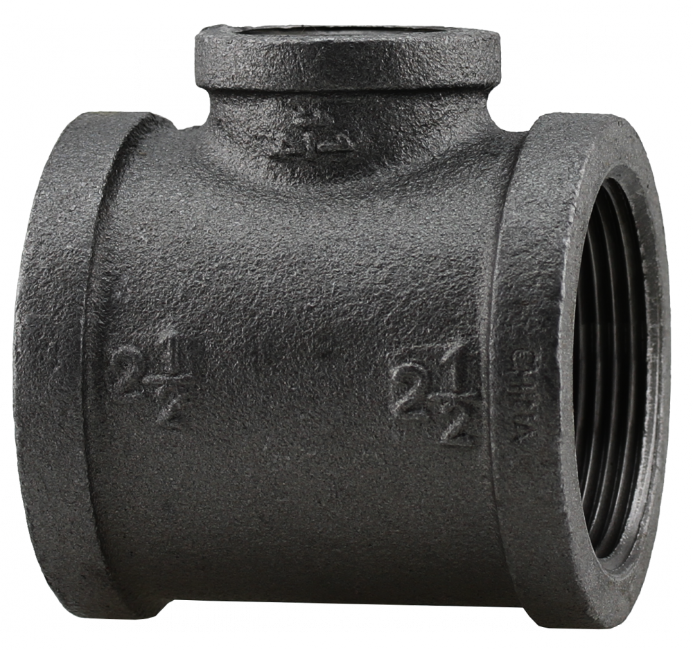 2-1/2"x2-1/2"x1-1/4"R T-BLACK