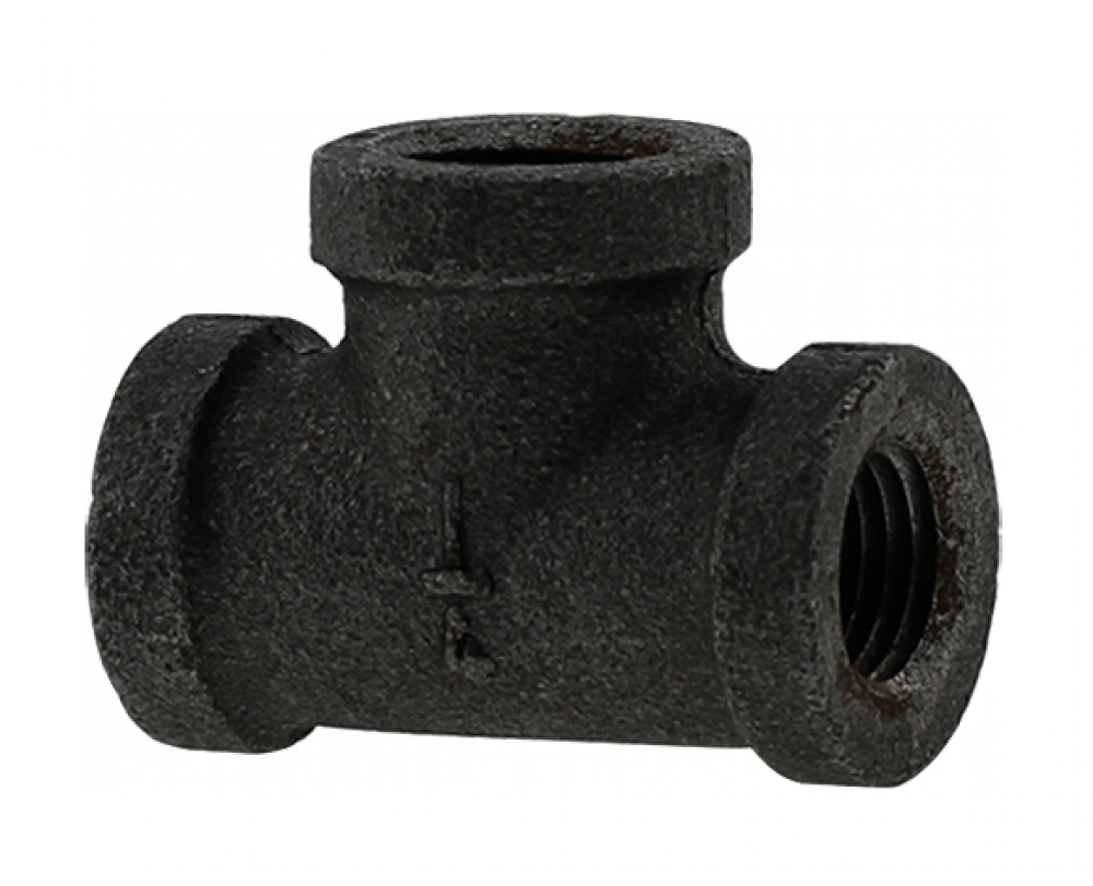 1/4" TEE - BLACK
