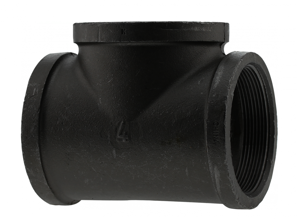 4" TEE - BLACK