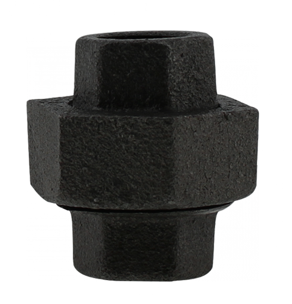 3/8" UNION - BLACK