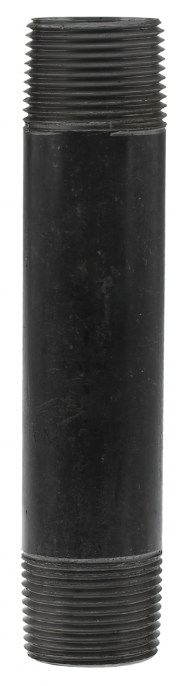 1" x 6" NIPPLE - BLACK