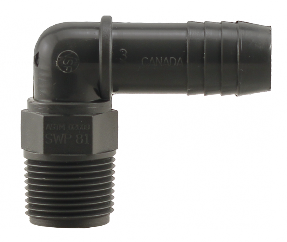 3/4" MPT x INS ELBOW - PVC