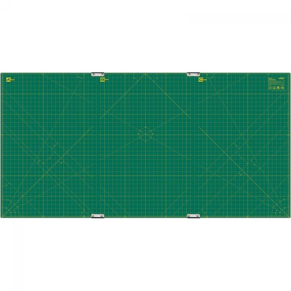 Double-Sided Self-Healing Rotary Mat w/Clips, 35" x 70"
