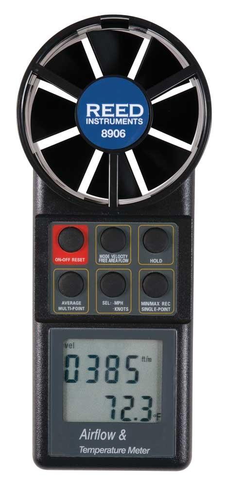 REED 8906 Vane Thermo-Anemometer with Air Volume