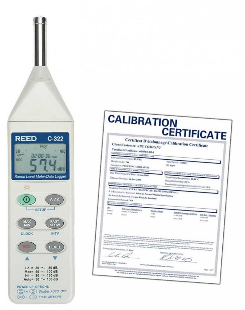 REED C-322 Sound Level Meter/Data Logger