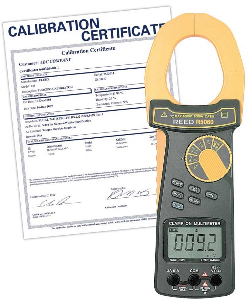REED R5060 2000A True RMS AC/DC Clamp Meter
