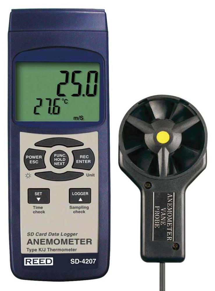 REED SD-4207 Data Logging Vane Thermo-Anemometer