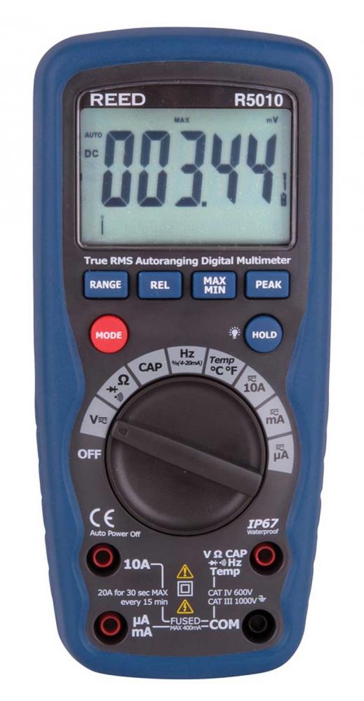 REED R5010 True RMS Waterproof Digital Multimeter