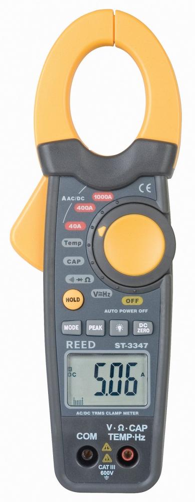 REED ST-3347 AC/DC Clamp Meter with Temperature
