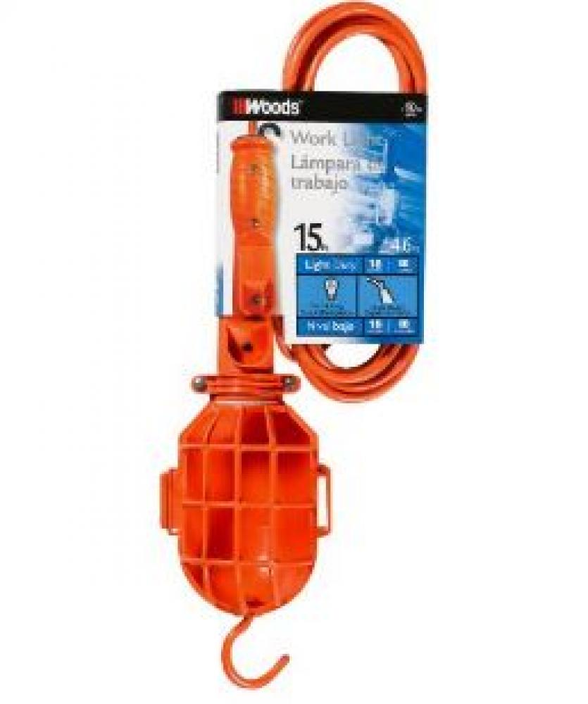 LIGHT- HANDHELD 18/2 15' SJTW ORANGE 75W