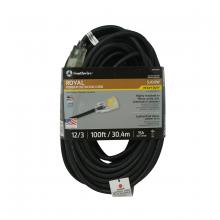 Southwire 3679SW0008 - 12/3 100'SJOOW BLK LIT END