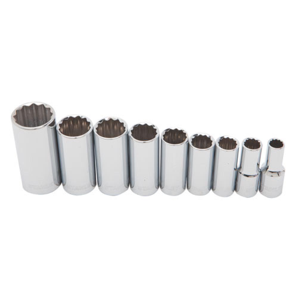 9 pc 3/8" SAE Deep Socket Set