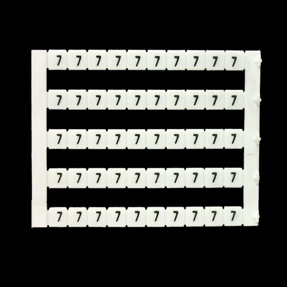 Marker 5 x 5 mm White, Printed 7, 500pcs