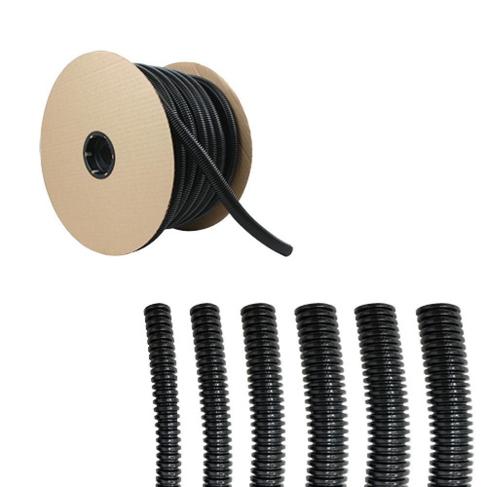 LOOM SPLIT POLY BLACK 3/8InchID 100FT SPOOL