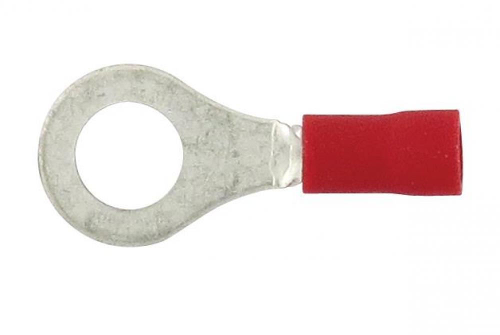 KSPEC RING 22-18GA 1/4Inch PVC RED 100PK