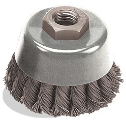 2-3/4 x .020 x 5/8-11 Knot Cup, Stainless Wire