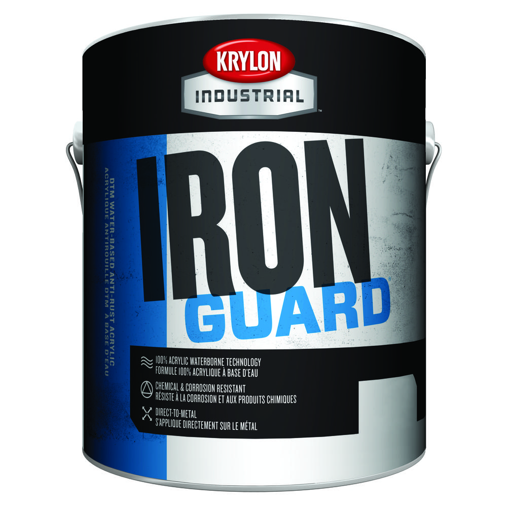 Iron Guard Water-Based Acrylic Enamel, Clear Base