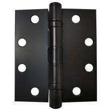 Toolway 100947 - 3PK Full Mortise Ball Bearing Butt Hinge 4in x 4½in Square Corner Matt Black