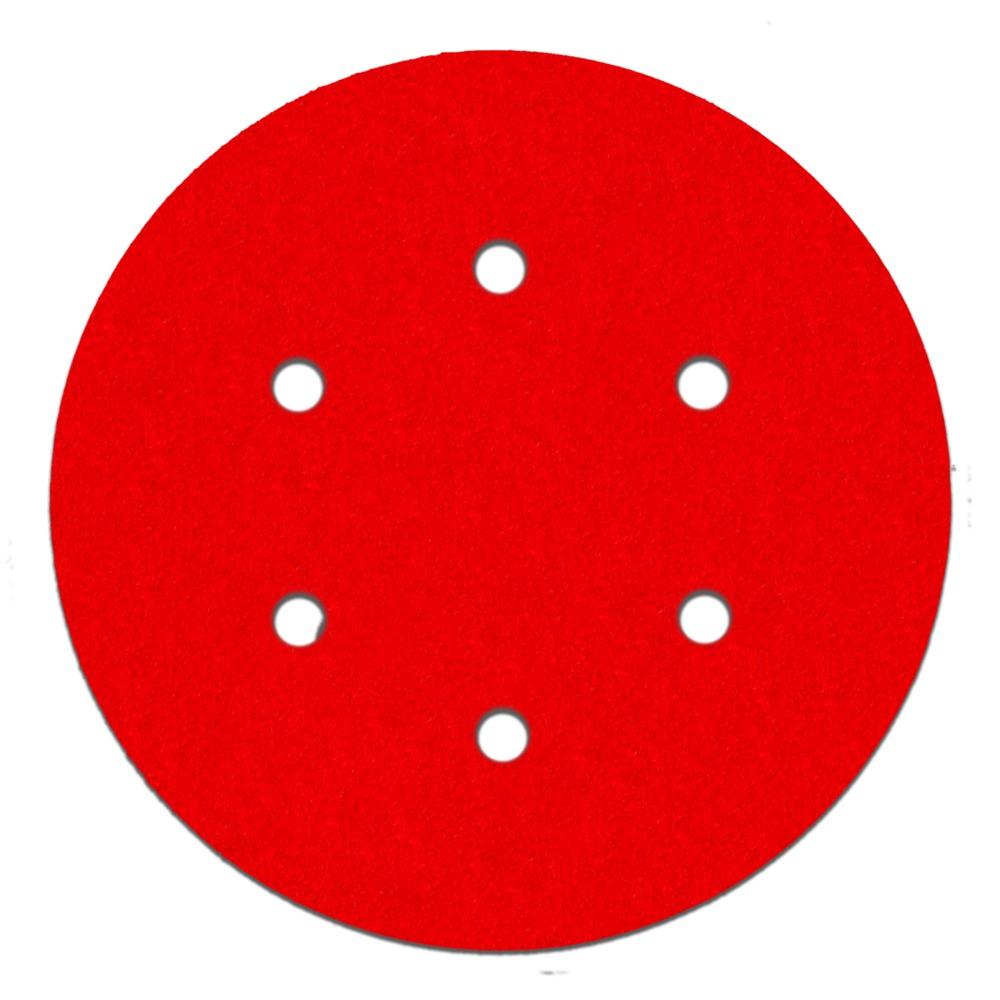 6 in. 100 Grit (Medium)  ROS Hook & Lock™ Discs (10-Pack)