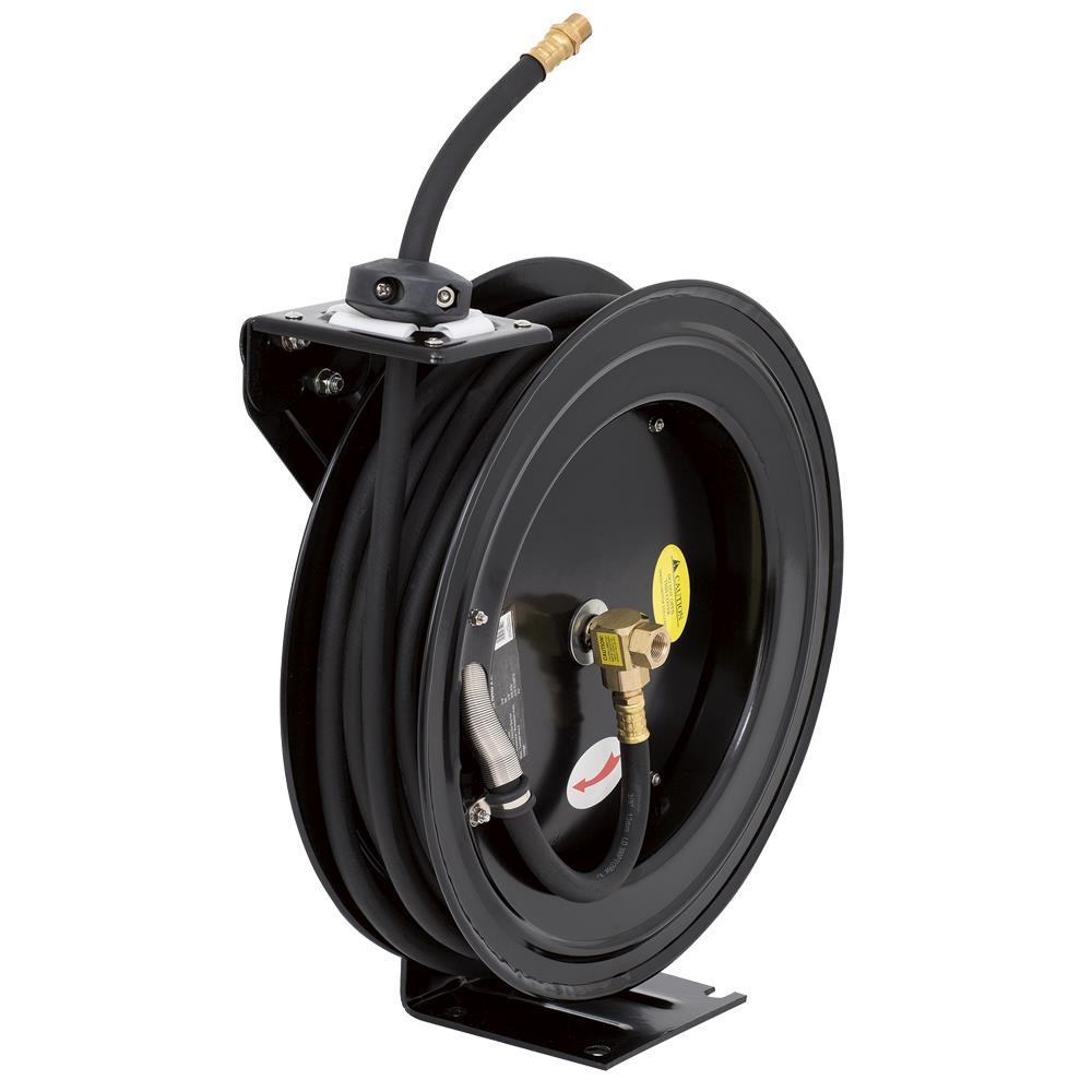 3/8" x 50' Retractable Air Hose Reel - Metal