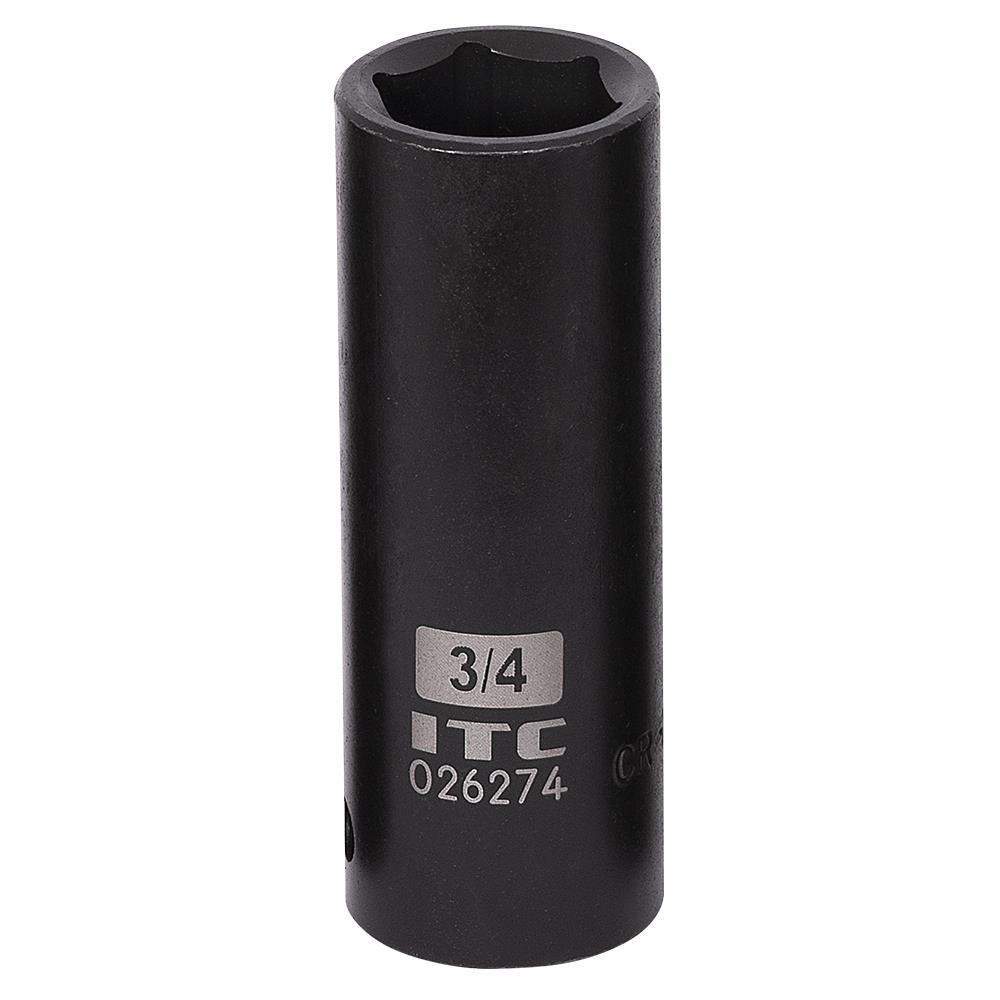 1/2" DR x 3/4" Deep Impact Socket - 6 Point