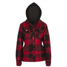 Pioneer V3080790-L - Women's Quilted Polar Fleece Hooded Shirt