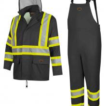 Pioneer V1080170U-3XL - Waterproof Lightweight Safety Rainsuits - Polyester/PVC