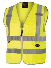 Pioneer V1025160U-L - Poly Tricot Zip Front Safety Vests
