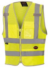 Pioneer V1025260U-5XL - Poly Mesh Zip-Front Safety Vests