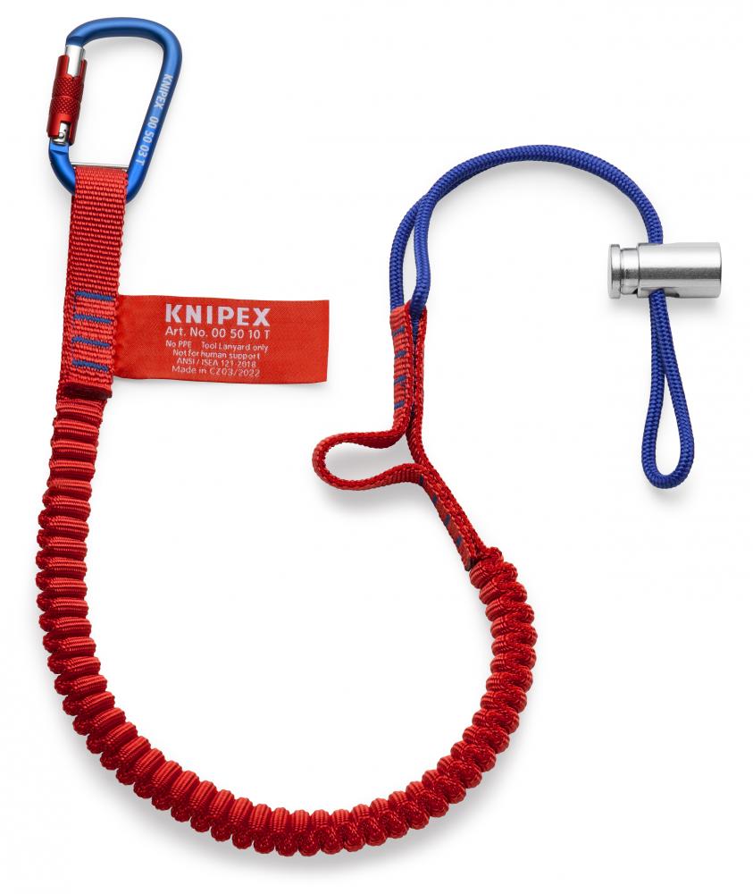 38" Tool Tethering Lanyard with Captive Eye Carabiner up to 13 lbs.