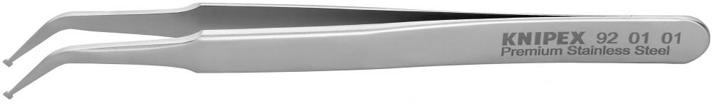 4 1/2" Premium Stainless Steel Positioning Tweezers-45°Angled-SMD
