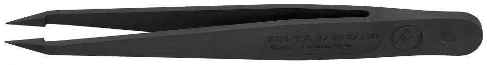 4 1/2" Plastic Gripping Tweezers-Needle-Point Tips-ESD