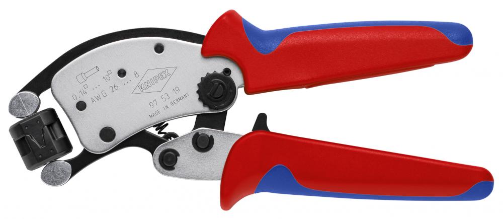 8" KNIPEX Twistor® T Self-Adjusting Crimping Pliers for Wire Ferrules