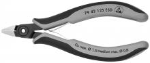 Knipex Tools 79 42 125 ESD - 5" Electronics Diagonal Cutters-ESD Handles