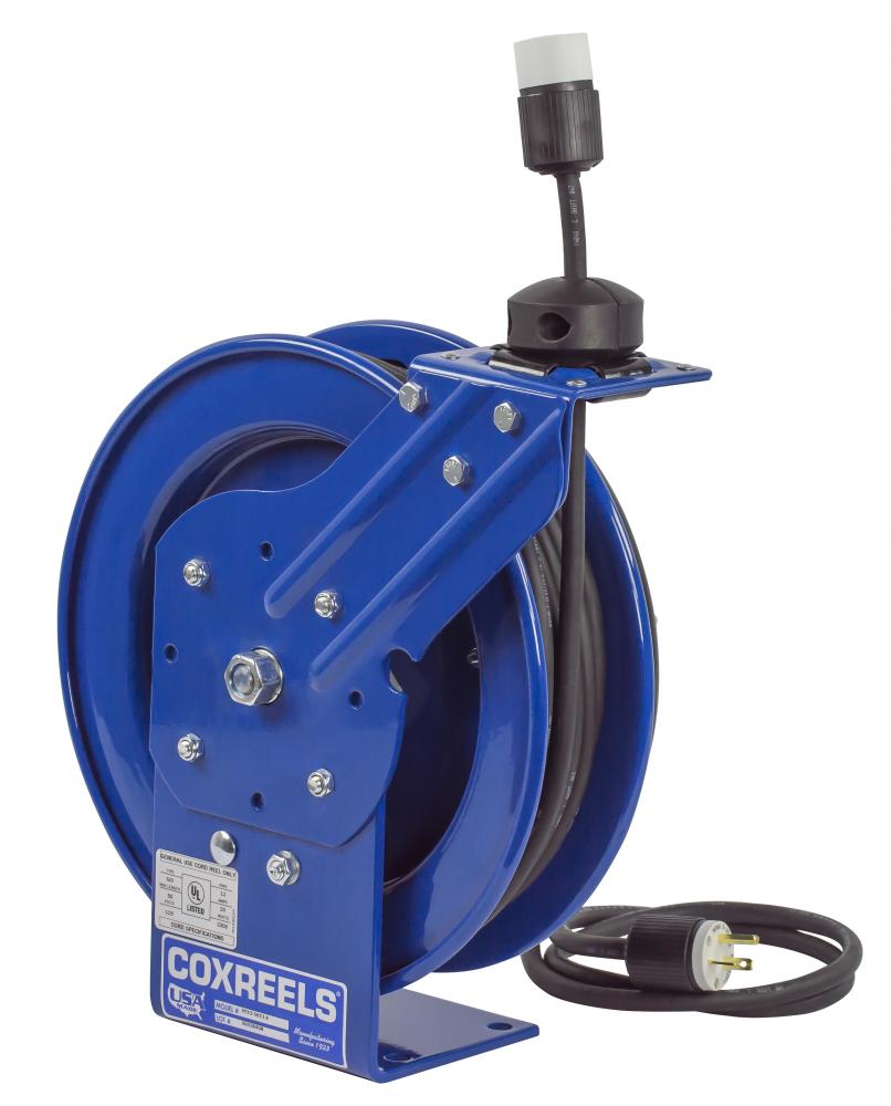 Spring Driven Cord Reel Single Industrial Rec 16GAx50ft